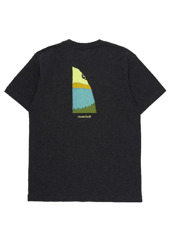 Montbell Pear Skin Cotton Climbing T-Shirt - Dark Grey