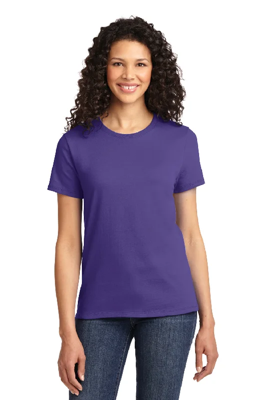 Port & Company Womens Essential Short Sleeve Crewneck T-Shirt - Purple