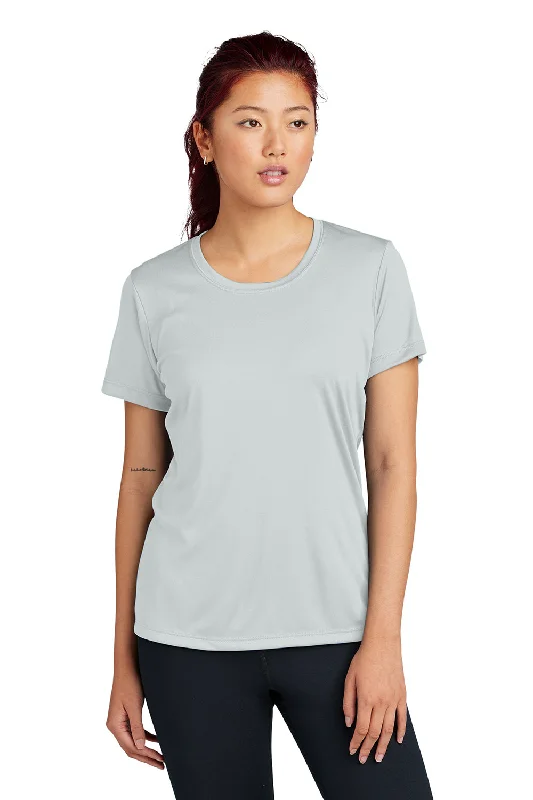 Sport-Tek Womens Competitor Moisture Wicking Short Sleeve Crewneck T-Shirt - Silver Grey