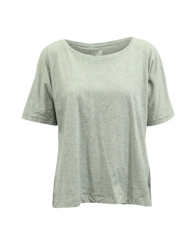 Soft Grey Cotton Relaxed Fit T-Shirt by Acne Studios