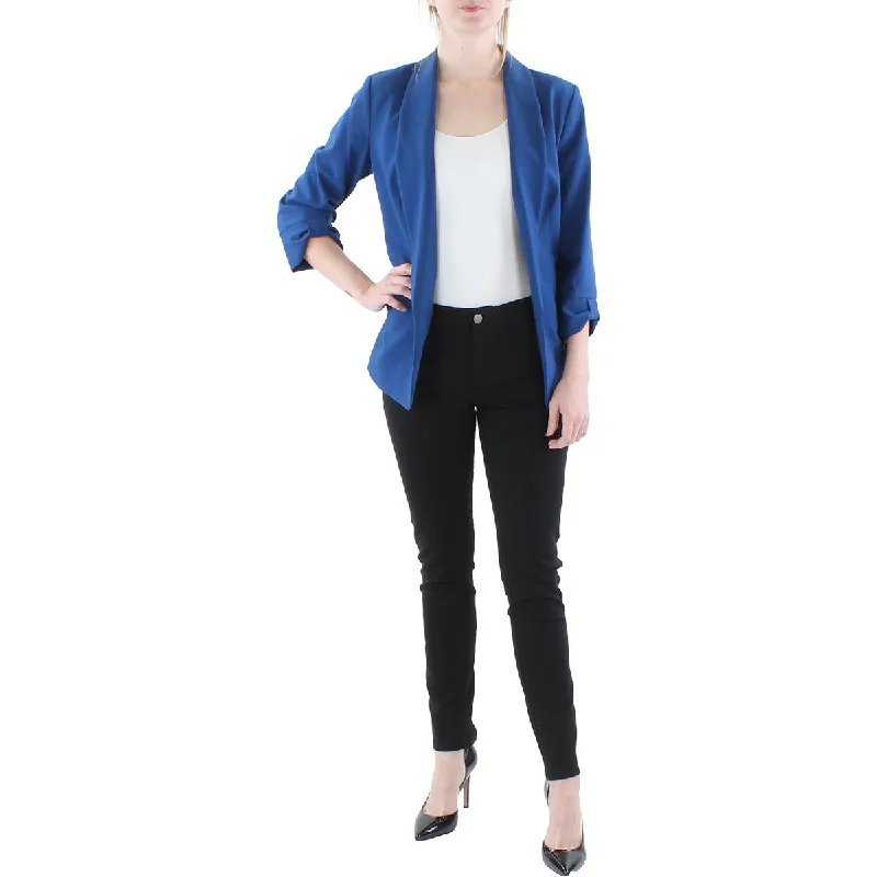 DKNY Womens Petites Business Career Open-Front Blazer