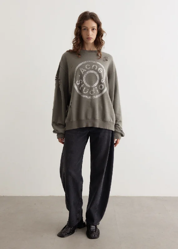 Franziska U Button Logo Sweater