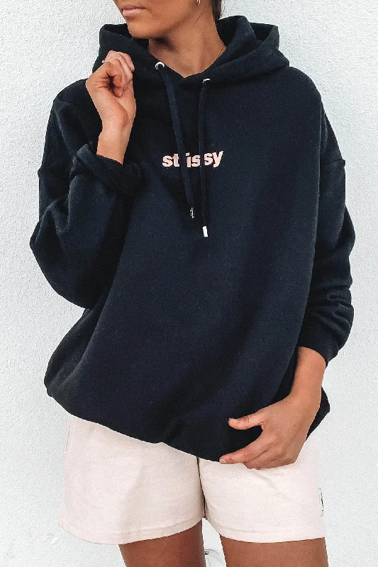 Italic Oversized Hood Black