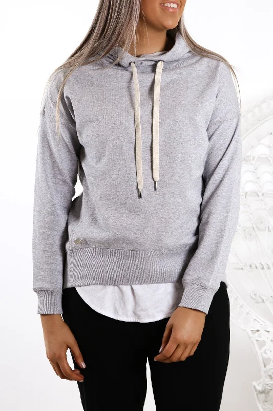 Jasmine Hoodie Grey Marle