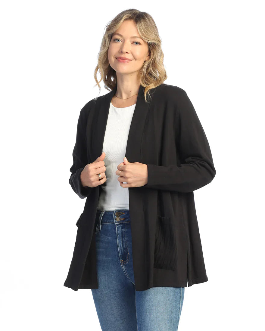 Jess & Jane M90-Jet Black Kimano Jacket