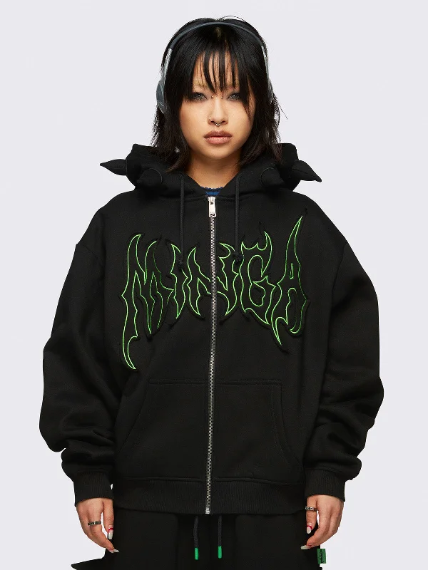 Minga x Energie Gang Spike Zip Up Hoodie