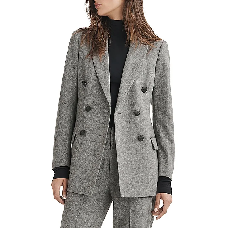 Rag & Bone Womens Warren Office Career Double-Breasted Blazer