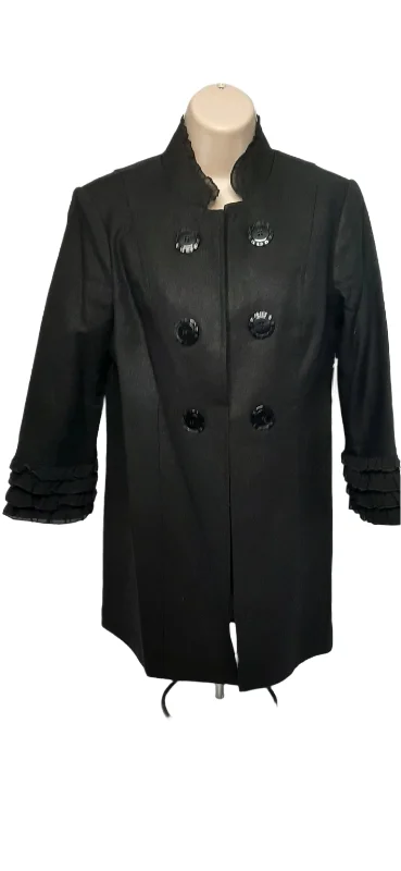 Womens - Black linen Jacket