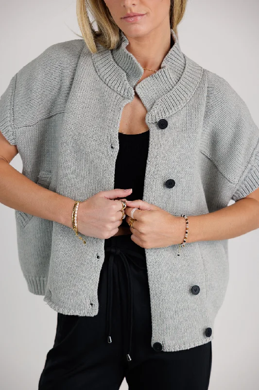 Sadie Knit Cardigan in Grey