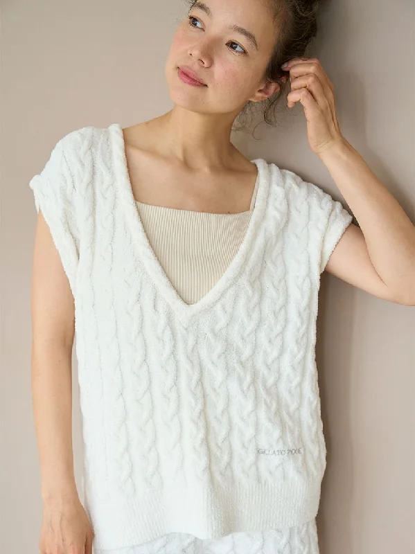 Aran Sweater Knit Vest