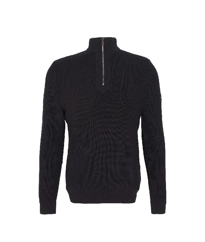 Crawley Half-Zip Jumper - Black