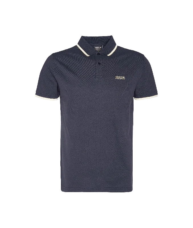 Rider Tipped Short-Sleeved Polo Shirt - Navy