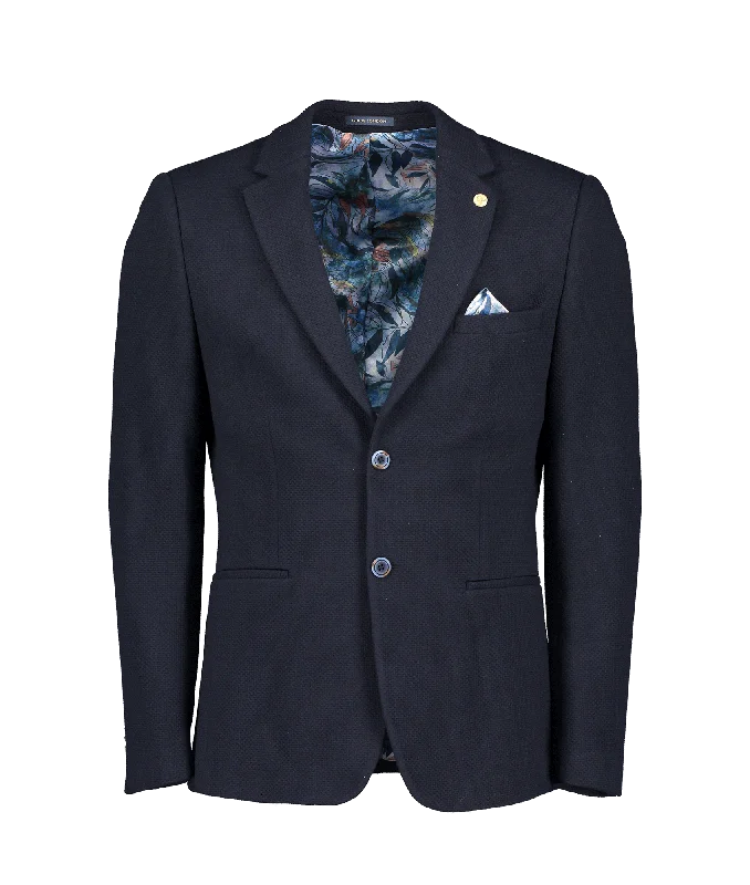 Modern Tailored Blazer - Navy