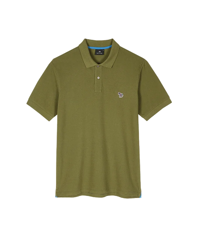 Organic Cotton Zebra Polo Shirt - Green