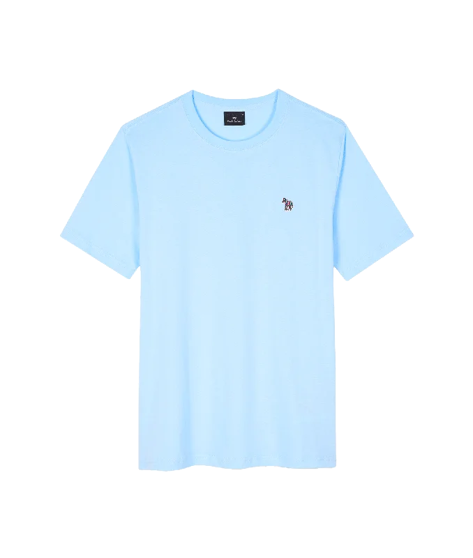 Cotton Zebra Logo T-Shirt - Blue