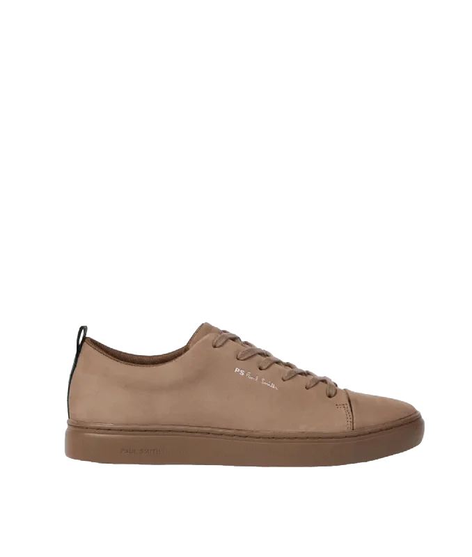 Nubuck Leather 'Lee' Trainers - Brown