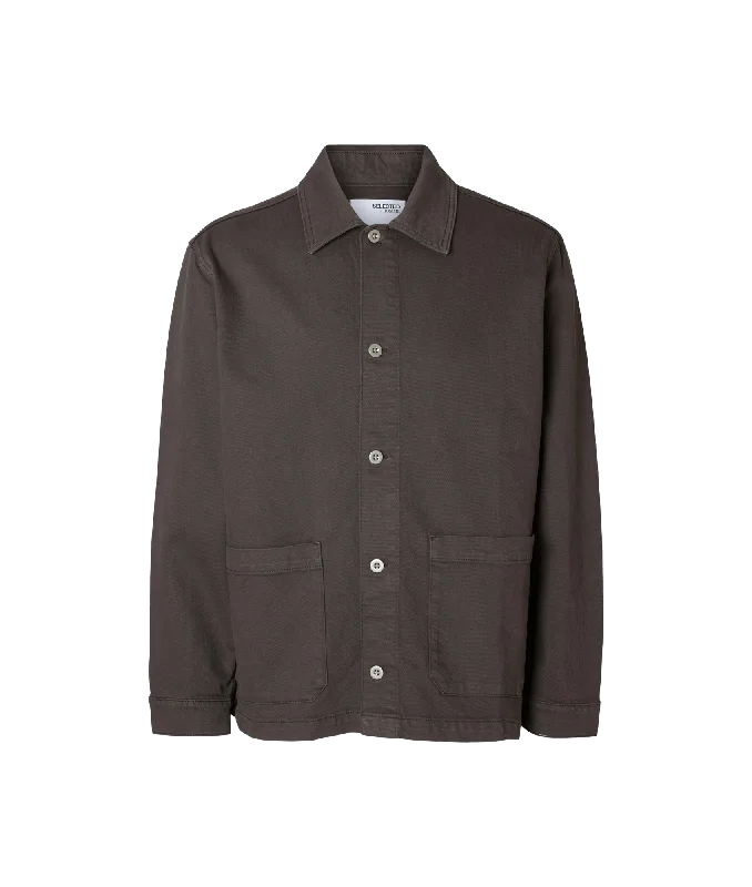 Boxy-carpenter Overshirt - Grey