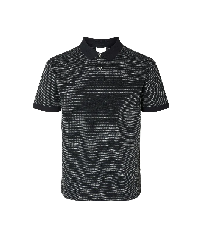 Twist Short Sleeve Polo - Navy