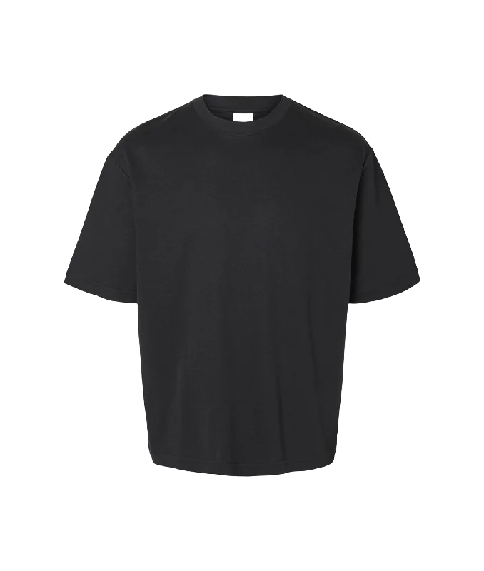 Oversized Short-sleeved T-shirt - Black