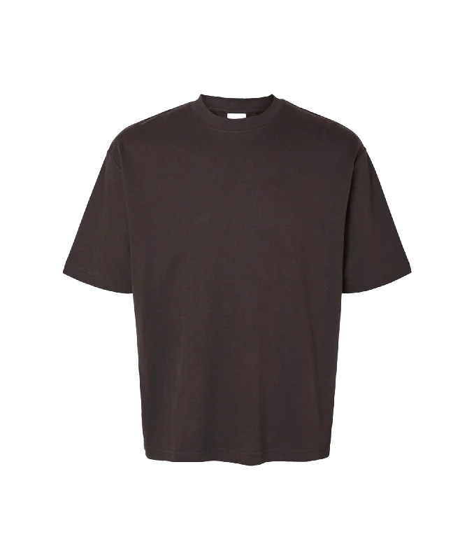 Oversized Short-sleeved T-shirt - Brown