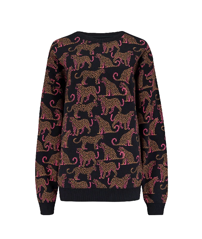 Eadie Relaxed Leopard Spots Sweatshirt - Multi